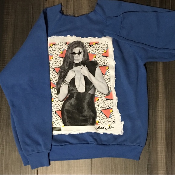 Sweaters Upcycled Vintage Sweatshirt With Kylie Jenner Poshmark